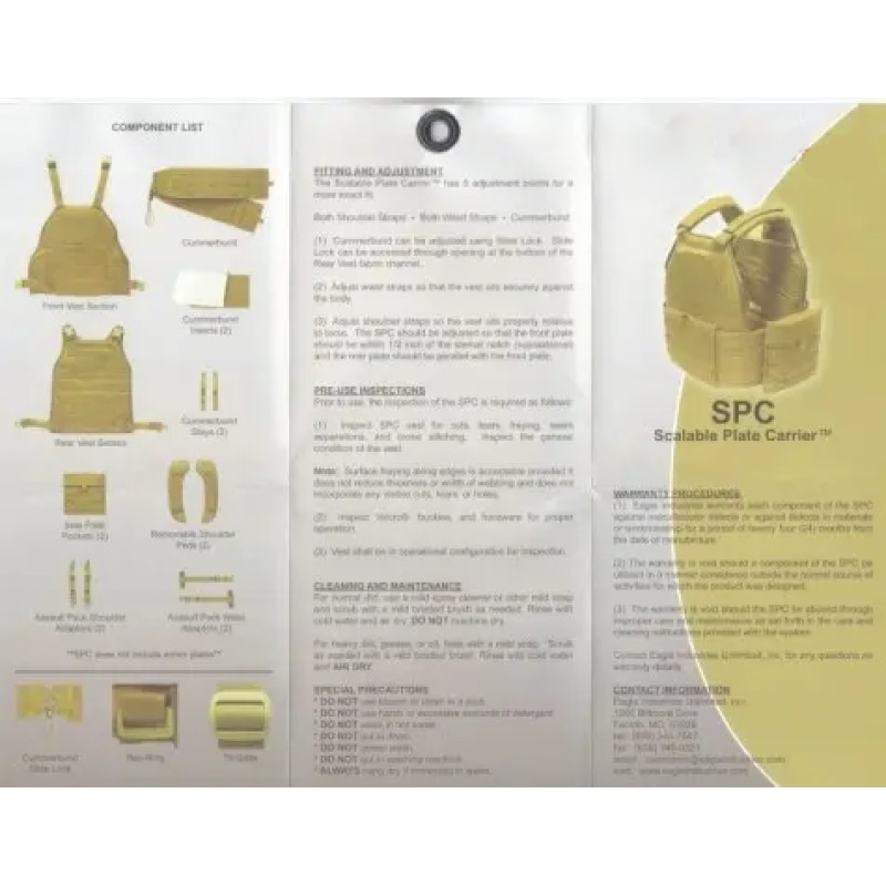 Жилет-плитоноска тактичний Mil-Tec Plate Carrier Універсальний Койот (13463105)