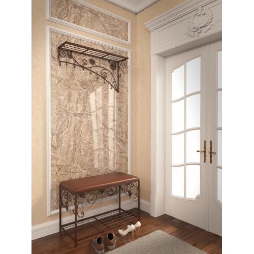 Комплект: вішалка/пуф Tenero Річмонд Коричневий (1593) Комплект: вішалка/пуф Tenero Річмонд Коричневий (1593)