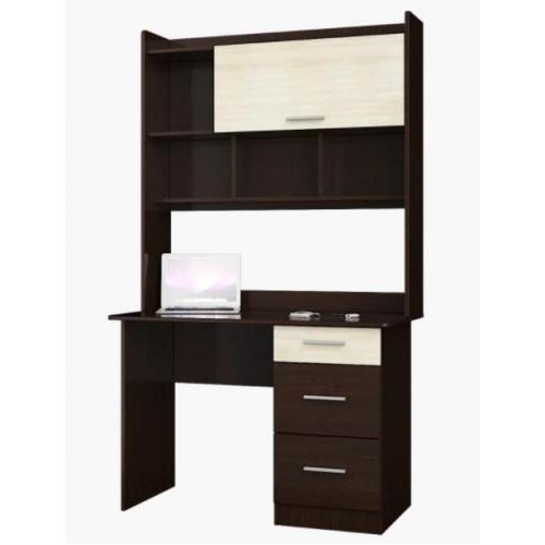 Комп'ютерний стіл Еверест Школяр-4 Венге темний + дуб молочний Комп'ютерний стіл Еверест Школяр-4 Венге темний + дуб молочний