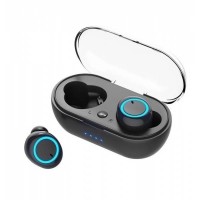 Бездротові Bluetooth навушники D10 TWS Sainyer із вбудованим чіпом Bluetrum Чорні (313)