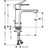 Змішувач для раковини зі зливним гарнітуром Hansgrohe Rebris S CoolStart Чорний матовий 72519670 в інтернет супермаркеті PbayMarket!