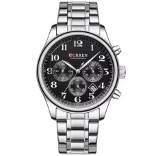Годинник чоловічий наручний Curren Partner Сріблястий (2495042631)