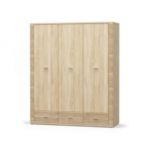 Шафа розстібна Меблі Сервіс Гресс 3Д/3Ш дуб самоа Шафа розстібна Меблі Сервіс Гресс 3Д/3Ш дуб самоа