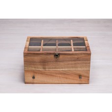 Органайзер для зберігання наручного годинника з шухлядою для аксесуарів ecoWalnut 14.9х27.5х18 см