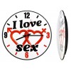 Настінні годинники Montre I love sex Сплетені серця 30х30х5 см Скло Тихий хід (19048) в інтернет супермаркеті PbayMarket!