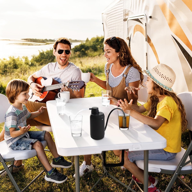 Електронний автоматичний портативний фільтр для води туристичний похідний BKLES BK-2000, зелений