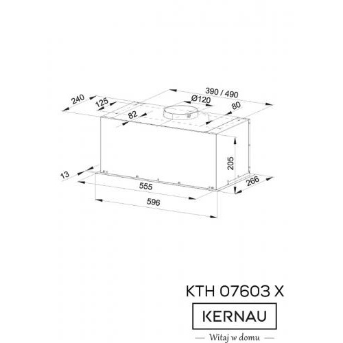 Витяжка вбудована Kernau KBH 07603 X в інтернет супермаркеті PbayMarket!