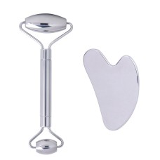 Набір масажерів для обличчя No Brand Ролик та скребок для обличчя