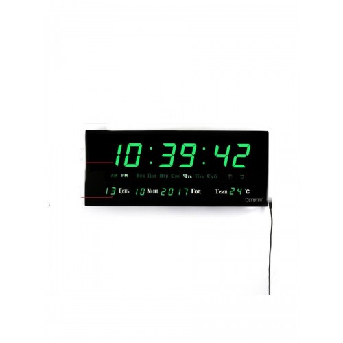 Електронний настінні годинники VST-3615 GREEN 15cm*36cm*3cm