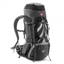 Рюкзак Naturehike NH70B070-B 70+5 л Чорно-сірий (1047-6927595709009)