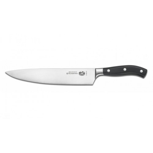 Кухонний кований ніж Victorinox Grand Maitre кухарський 25 мм у подарунковій коробці Чорний (7.7403.25G) Кухонний кований ніж Victorinox Grand Maitre кухарський 25 мм у подарунковій коробці Чорний (7.7403.25G)