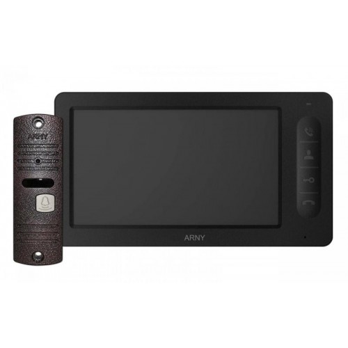 Комплект відеодомофону ARNY AVD-7006 Black/Brown