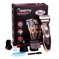 Машинка для стрижки Geemy GM-595 3 в 1 Чорний