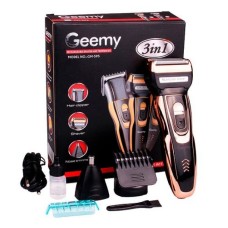 Машинка для стрижки Geemy GM-595 3 в 1 Чорний