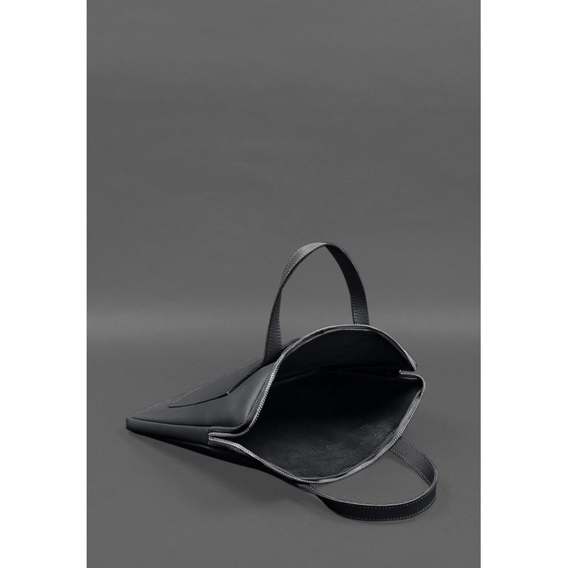 Шкіряний чохол з ручками для ноутбука 13 дюймів Чорний BlankNote