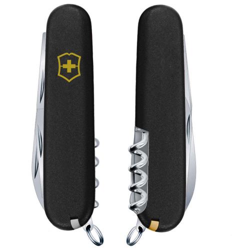 Складаний ніж Victorinox Climber Mat Чорний матовий лак з жовтим лого (1.3703.3_M0008p) Складаний ніж Victorinox Climber Mat Чорний матовий лак з жовтим лого (1.3703.3_M0008p)