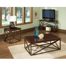 Кавовий журнальний столик у стилі Loft NS-636 460x1000x580 мм Коричневый