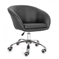 Крісло Мурат До SDM м'яке, хромоване на колесах, регульоване по висоті, екокожа Чорний (hub_ySFN25482) Крісло Мурат До SDM м'яке, хромоване на колесах, регульоване по висоті, екокожа Чорний (hub_ySFN25482)