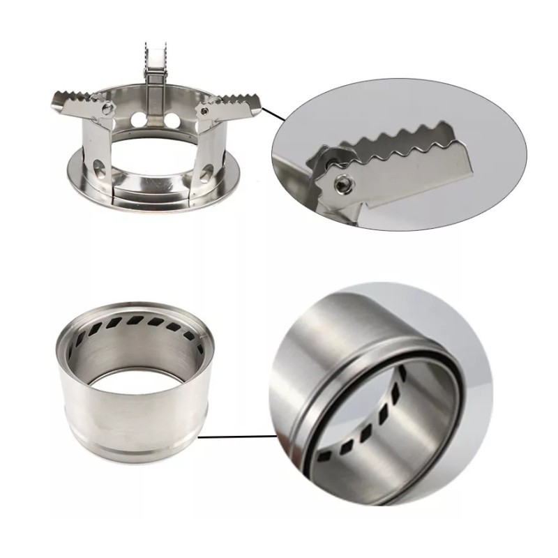 Турбо піч щіпочниця ANNEK ультралегка портативна похідна твердопаливна розбірна для кемпінгу