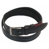 Шкіряний ремінь Skipper 110-130 x 3.5 см Чорний (1044-35)