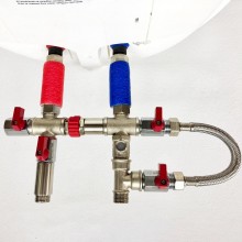 Комплект підключення для бойлера водонагрівача Kvant Labaratory 12 BYPASS з байпасом  1/2