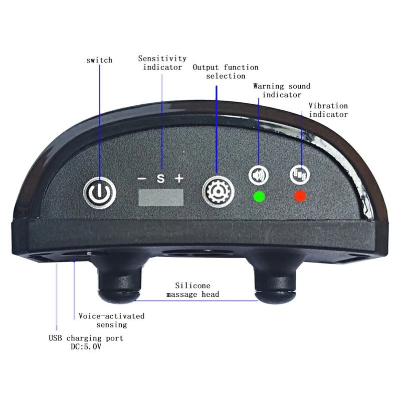 Нашийник антилай  вібраційний для маленьких і середніх собак Pecute Y-7, блакитний