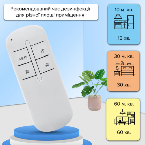 Кварцова лампа бактерицидна БЕЗОЗОНОВА 38W дистанційне керування SBT group UV01W White в інтернет супермаркеті PbayMarket!