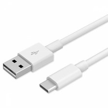 Зарядний кабель Inkax USB Type-C to USB 1 м Білий (hub_69sisq)