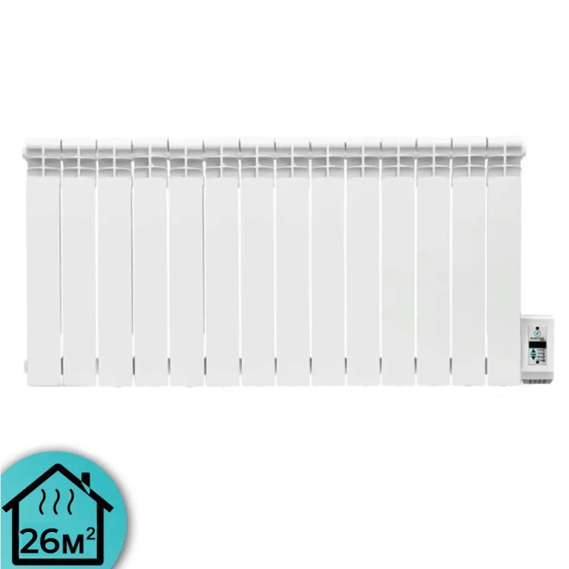 Електрорадіатор ELECTRO.14W+ плюс 500/100 (200Вт) Wi-Fi 1500Вт з настінними кріпленнями