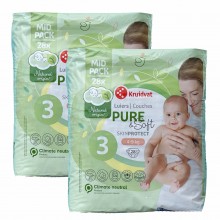 Дитячі підгузники Kruidvat Pure & Soft 3 (4-9 кг) 56 шт