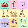 Підлогове покриття пазл Sticker Wall 60х60х1 см Сірий (D) SW-00002569