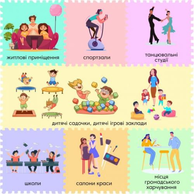 Підлогове покриття пазл Sticker Wall 60х60х1 см Сірий (D) SW-00002569