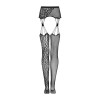 Еротичні колготки-бодістокінг Obsessive Garter stockings S821 S/M/L, імітація панчіх і пояса для пан