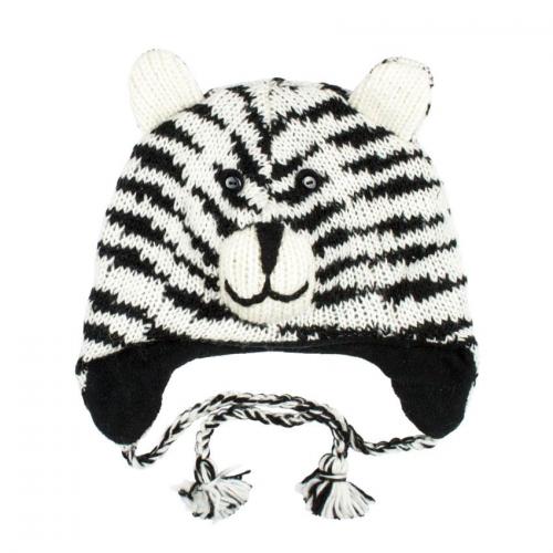 Шапка з вушками Kathmandu Animals White tiger One Size Білий + Чорний (22936)) в інтернет супермаркеті PbayMarket!