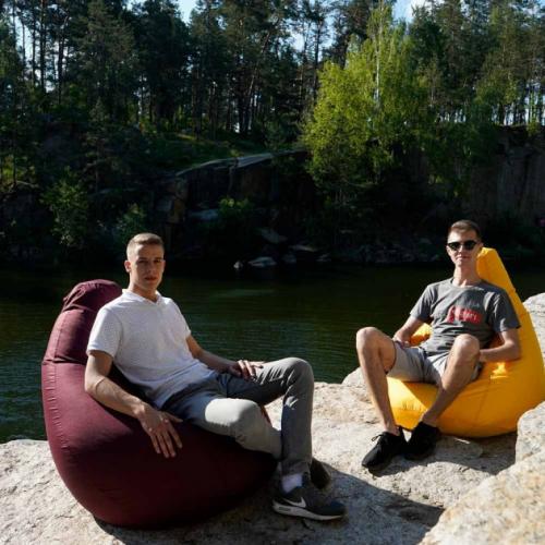 Крісло Мішок Груша Оксфорд 150х100 Студія Комфорту Великий бордовий Крісло Мішок Груша Оксфорд 150х100 Студія Комфорту Великий бордовий