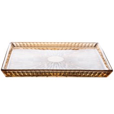 Блюдо для закусок YIWU Lirmartur flute 24.5x20.5x2 см Коричневий (HP-YH-54)