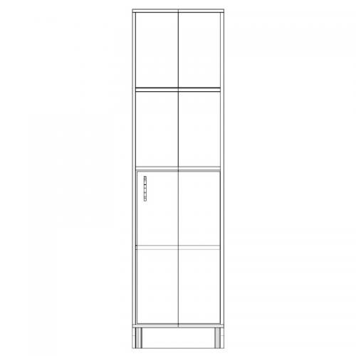 Шафа-Пенал Тиса Мебель ШС-414 Дуб сонома 166x35x45 см Шафа-Пенал Тиса Мебель ШС-414 Дуб сонома 166x35x45 см