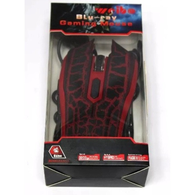 Ігрова миша Weibo FC-1620 3200 Dpi Red