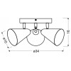 Спот Candellux Amor 34x16 см Рожевий (98-68811)