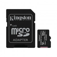 Карта пам'яті MicroSDXC 64GB UHS-I Class 10 Kingston Canvas Select Plus R100MB/s + SD-адаптер (SDCS2/64GB)