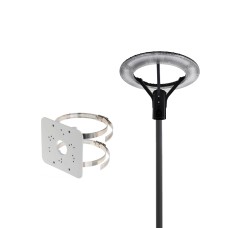 Комплект світильник світлодіодний парковий Lightwell LW-GL-50S/стовп парковий сірий 4м/кронштейн Dahua PFA152-E