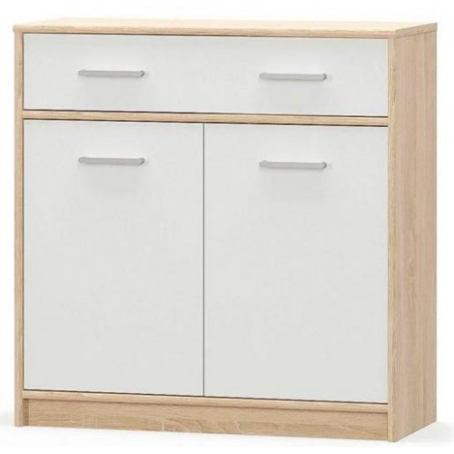 Комод Меблі Сервіс 2Д1Ш Типс Дуб самоа + білий (Son-1)