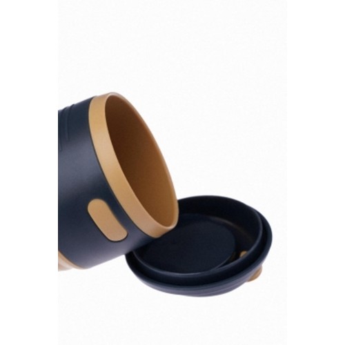 Складана силіконова склянка з кришкою Collapsible 350 мл COFFEE Складана силіконова склянка з кришкою Collapsible 350 мл COFFEE