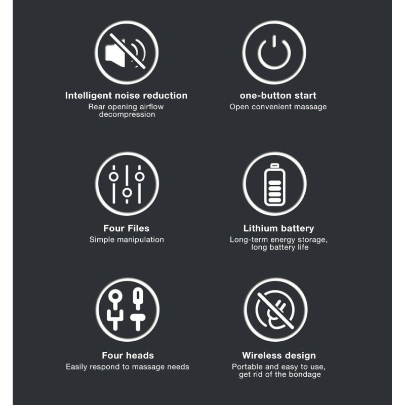 Портативний масажер для тіла Fascial Gun KH-320 Black (VD1299)