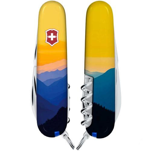 Складаний ніж Victorinox Camper Ukraine 91 мм 14 функцій Гірський пейзаж (1.3613.7_T3190pw) Складаний ніж Victorinox Camper Ukraine 91 мм 14 функцій Гірський пейзаж (1.3613.7_T3190pw)