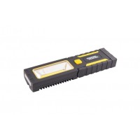 Ліхтар магнітний з підвісом MASTERTOOL 220х54х28 мм 4xLED+COB LED 3xAAA ABS 94-0808