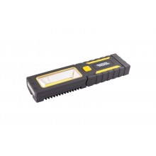 Ліхтар магнітний з підвісом MASTERTOOL 220х54х28 мм 4xLED+COB LED 3xAAA ABS 94-0808