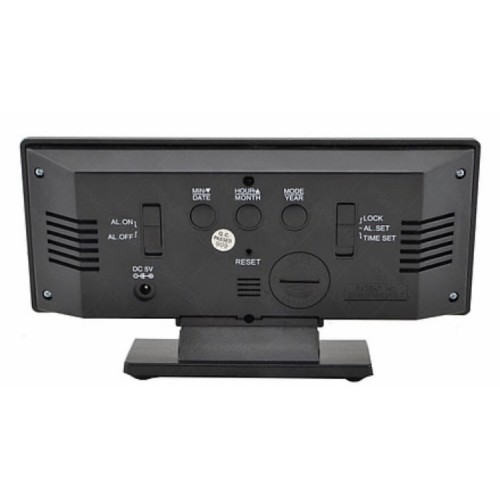 Електронний настільний дзеркальний LED годинник UKC DS-3618L Чорний (300177RE) Електронний настільний дзеркальний LED годинник UKC DS-3618L Чорний (300177RE)