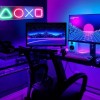 Настінний неоновий світильник нічник вивіска Angel PlayStation 42*13 см