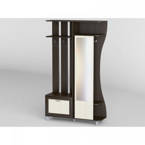 Передпокій Тиса Мебель-22 Венге Молочний 204.5x35x120 см Передпокій Тиса Мебель-22 Венге Молочний 204.5x35x120 см